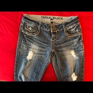 Vanilla Star Black Size 5 Skinny Jeans Distressed
